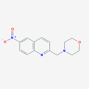 Quinoline, 2-(4-morpholinylmethyl)-6-nitro-