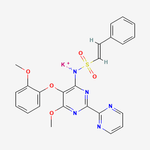 molecular formula C24H20KN5O5S B1252944 Nebentan potassium CAS No. 342005-82-7