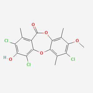 molecular formula C17H13Cl3O5 B1252946 Caloploicin 