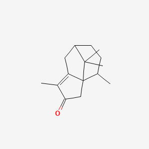 molecular formula C15H22O B1252947 4,10,11,11-Tetramethyltricyclo[5.3.1.0^{1,5}]undec-4-en-3-one 