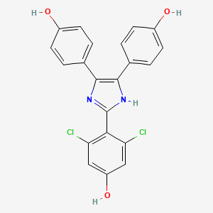 Phenol, 4-[4,5-bis(4-hydroxyphenyl)-1H-imidazol-2-yl]-3,5-dichloro-