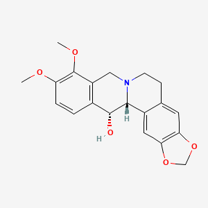 molecular formula C20H21NO5 B1252950 (1R,21R)-16,17-dimethoxy-5,7-dioxa-13-azapentacyclo[11.8.0.02,10.04,8.015,20]henicosa-2,4(8),9,15(20),16,18-hexaen-21-ol 