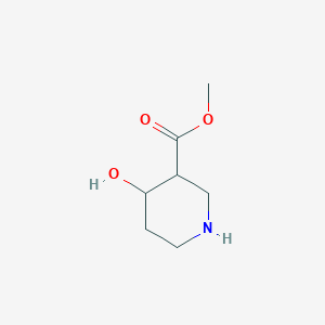 molecular formula C7H13NO3 B1252957 4-羟基哌啶-3-羧酸甲酯 CAS No. 959958-24-8