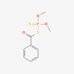 molecular formula C9H11O3PS2 B1252959 S-Dimethoxyphosphinothioyl benzenecarbothioate CAS No. 54445-65-7