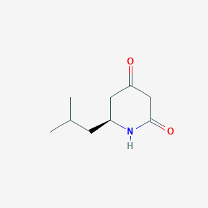 (6S)-6-(2-methylpropyl)piperidine-2,4-dione