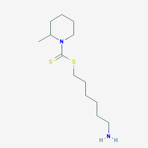 molecular formula C13H26N2S2 B12529772 6-Aminohexyl 2-methylpiperidine-1-carbodithioate CAS No. 673476-03-4