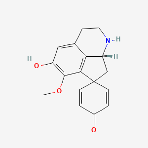 molecular formula C17H17NO3 B1252990 Crotonosine 