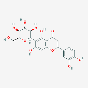 molecular formula C21H20O11 B1252995 木犀草素-6-C-葡萄糖苷 