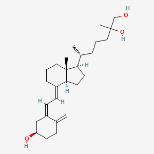 (6R)-6-[(1R,3aS,4E,7aR)-4-[(2Z)-2-[(5R)-5-hydroxy-2-methylidenecyclohexylidene]ethylidene]-7a-methyl-2,3,3a,5,6,7-hexahydro-1H-inden-1-yl]-2-methylheptane-1,2-diol