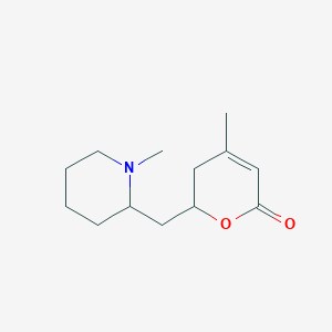 molecular formula C13H21NO2 B1253007 Dumetorine CAS No. 96552-67-9