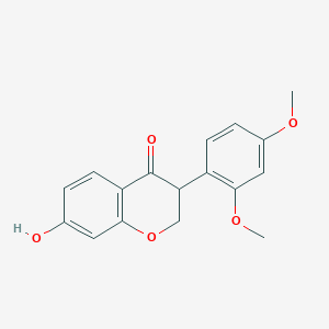 molecular formula C17H16O5 B1253008 Sativanone CAS No. 70561-31-8