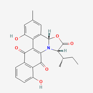 molecular formula C24H21NO6 B1253011 jadomycin A 