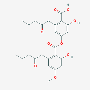 molecular formula C25H28O9 B1253073 Glomellic acid 