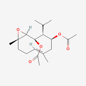 molecular formula C19H30O5 B1253090 Shiromodiol diacetate CAS No. 20071-58-3