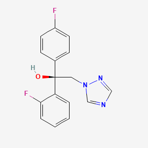 molecular formula C16H13F2N3O B1253107 (-)-Flutriafol CAS No. 586965-69-7