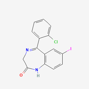 molecular formula C15H10ClIN2O B1253109 7-Iodoclonazepam 