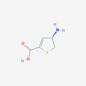molecular formula C5H7NO2S B1253117 (S)-4-amino-4,5-dihydro-2-thiophenecarboxylic acid 