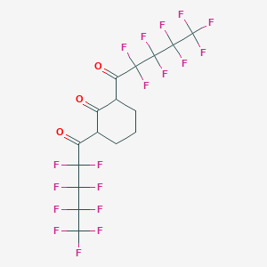 2,6-Bis(2,2,3,3,4,4,5,5,5-nonafluoropentanoyl)cyclohexan-1-one