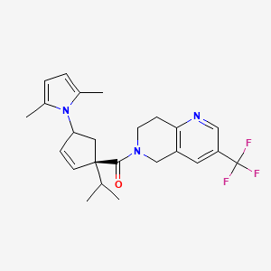 ((1S,4S)-4-(2,5-dimethyl-1H-pyrrol-1-yl)-1-isopropylcyclopent-2-enyl)(3-(trifluoromethyl)-7,8-dihydro-1,6-naphthyridin-6(5H)-yl)methanone