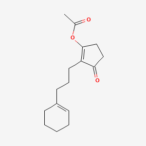 2-[3-(Cyclohex-1-en-1-yl)propyl]-3-oxocyclopent-1-en-1-yl acetate