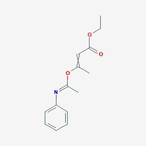 Ethyl 3-{[(1E)-N-phenylethanimidoyl]oxy}but-2-enoate