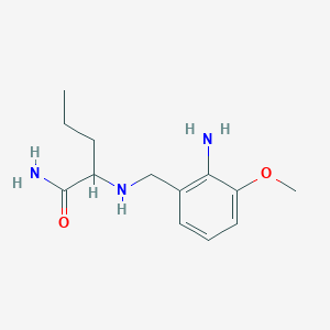 N~2~-[(2-Amino-3-methoxyphenyl)methyl]norvalinamide