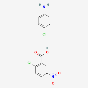 2-Chloro-5-nitrobenzoic acid--4-chloroaniline (1/1)