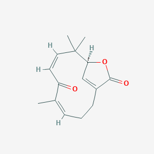 molecular formula C15H18O3 B1253142 星盘烯内酯 A 
