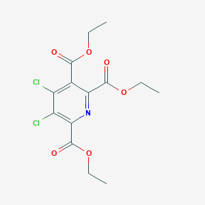 molecular formula C14H15Cl2NO6 B12531422 2,3,6-Pyridinetricarboxylic acid, 4,5-dichloro-, triethyl ester CAS No. 674283-37-5