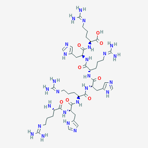 N~5~-(Diaminomethylidene)-L-ornithyl-L-histidyl-N~5~-(diaminomethylidene)-L-ornithyl-L-histidyl-N~5~-(diaminomethylidene)-L-ornithyl-L-histidyl-N~5~-(diaminomethylidene)-L-ornithine