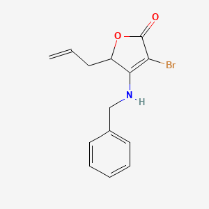 molecular formula C14H14BrNO2 B12531436 4-(Benzylamino)-3-bromo-5-(prop-2-en-1-yl)furan-2(5H)-one CAS No. 669771-52-2