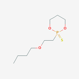 molecular formula C9H19O3PS B12531447 1,3,2-Dioxaphosphorinane, 2-(2-butoxyethyl)-, 2-sulfide CAS No. 651727-36-5