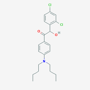 1-[4-(Dibutylamino)phenyl]-2-(2,4-dichlorophenyl)-2-hydroxyethan-1-one