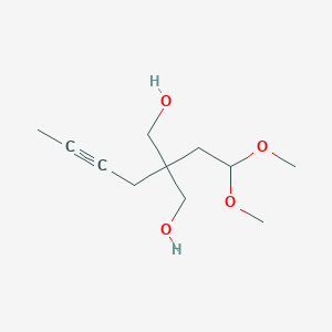 2-(But-2-yn-1-yl)-2-(2,2-dimethoxyethyl)propane-1,3-diol