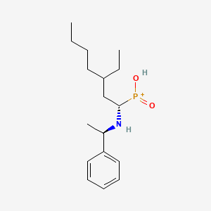 [(1S)-3-Ethyl-1-{[(1R)-1-phenylethyl]amino}heptyl](hydroxy)oxophosphanium