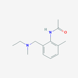 molecular formula C13H20N2O B12531485 N-(2-{[Ethyl(methyl)amino]methyl}-6-methylphenyl)acetamide 