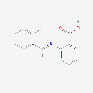 2-{(E)-[(2-Methylphenyl)methylidene]amino}benzoic acid