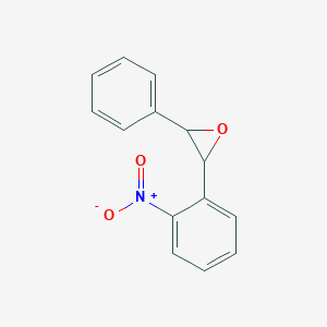molecular formula C14H11NO3 B1253151 2-(2-Nitrophenyl)-3-phenyloxirane 