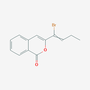 3-(1-Bromobut-1-en-1-yl)-1H-2-benzopyran-1-one