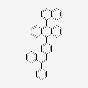 molecular formula C44H30 B12531555 9-[4-(2,2-Diphenylethenyl)phenyl]-10-(naphthalen-1-YL)anthracene CAS No. 741255-74-3