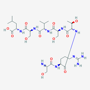 L-Seryl-N~5~-(diaminomethylidene)-L-ornithyl-L-threonyl-L-seryl-L-valyl-L-seryl-L-leucine