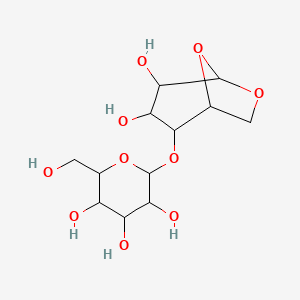 molecular formula C12H20O10 B1253158 1,6-Anhydro-4-O-b-D-galactopyranosyl-b-D-glucopyranose 