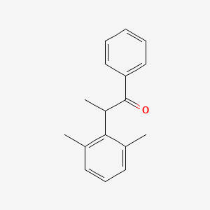 molecular formula C17H18O B12531590 2-(2,6-Dimethylphenyl)-1-phenylpropan-1-one CAS No. 869085-83-6