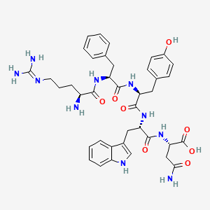 molecular formula C39H48N10O8 B12531591 L-Asparagine, L-arginyl-L-phenylalanyl-L-tyrosyl-L-tryptophyl- CAS No. 866720-09-4