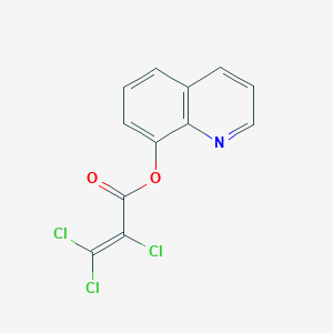 molecular formula C12H6Cl3NO2 B12531617 Quinolin-8-yl 2,3,3-trichloroprop-2-enoate CAS No. 654646-35-2