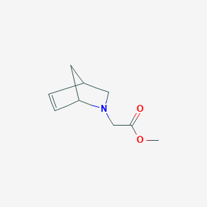 molecular formula C9H13NO2 B12531623 Methyl 2-azabicyclo[2.2.1]hept-5-en-2-ylacetate CAS No. 748093-59-6