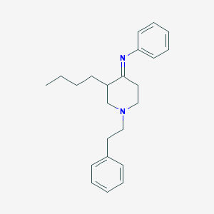 molecular formula C23H30N2 B12531638 (4E)-3-Butyl-N-phenyl-1-(2-phenylethyl)piperidin-4-imine CAS No. 834154-94-8