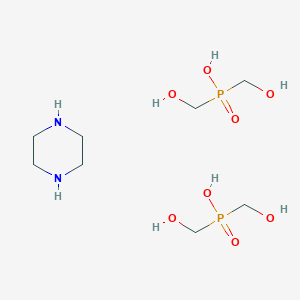 Bis(hydroxymethyl)phosphinic acid;piperazine