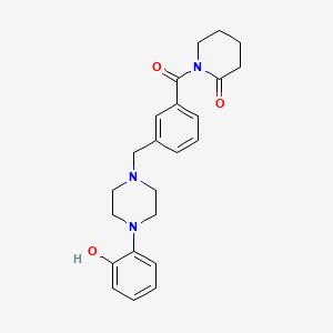 molecular formula C23H27N3O3 B12531647 1-(3-{[4-(2-Hydroxyphenyl)piperazin-1-yl]methyl}benzoyl)piperidin-2-one CAS No. 672311-01-2