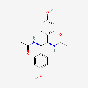 molecular formula C20H24N2O4 B12531654 N,N'-[(1R,2R)-1,2-Bis(4-methoxyphenyl)ethane-1,2-diyl]diacetamide CAS No. 820231-63-8